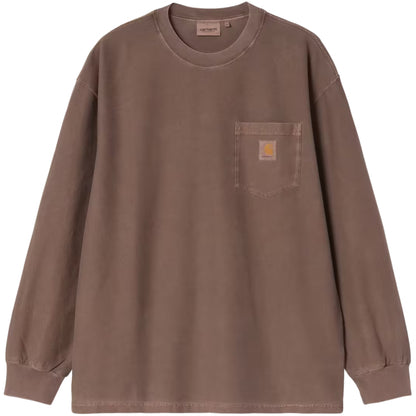 Maglietta Carhartt WIP LS Loose Pocket Tee MARRONE