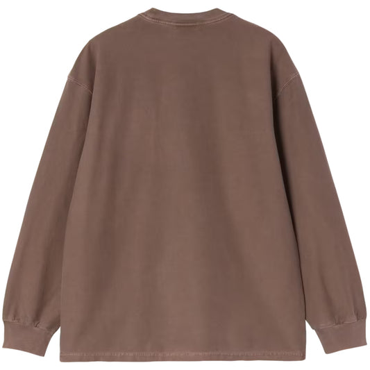 Maglietta Carhartt WIP LS Loose Pocket Tee MARRONE