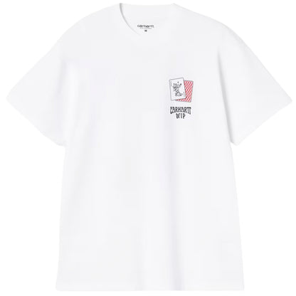 Maglietta Carhartt WIP SS Playing Cards Tee BIANCO