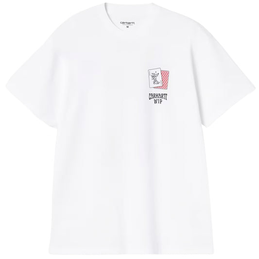 Maglietta Carhartt WIP SS Playing Cards Tee BIANCO