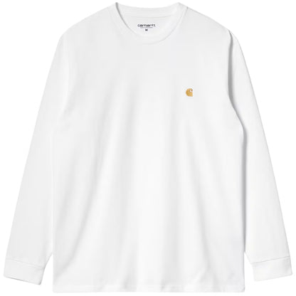 Maglietta Carhartt WIP LS Chase Tee BIANCO