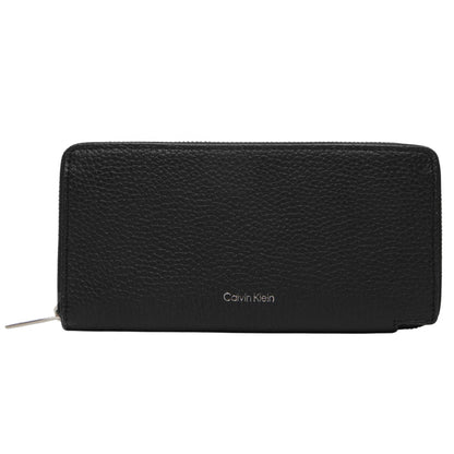 Portafoglio Calvin Klein Foil Emboss Long Zip NERO