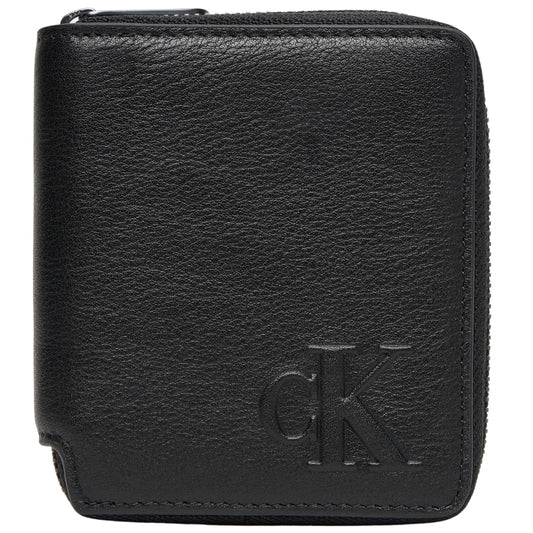Portafoglio Calvin Klein Bold CK Zip Billfold NERO