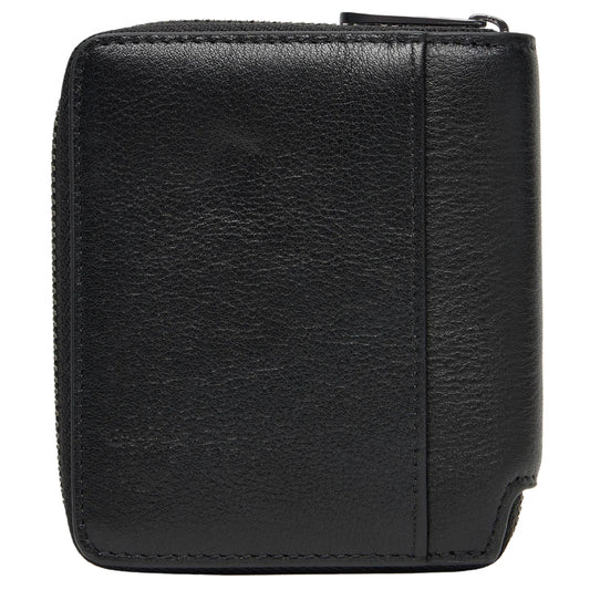 Portafoglio Calvin Klein Bold CK Zip Billfold NERO