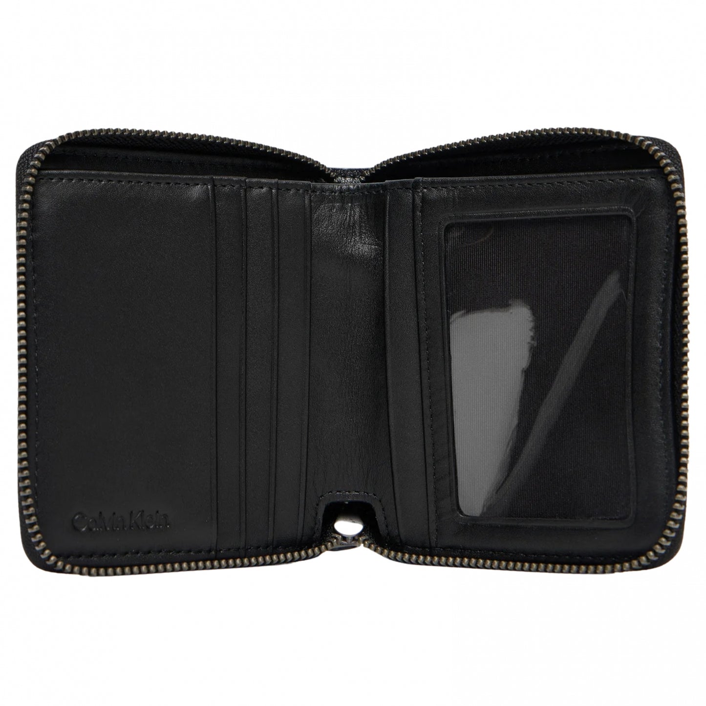 Portafoglio Calvin Klein Bold CK Zip Billfold NERO