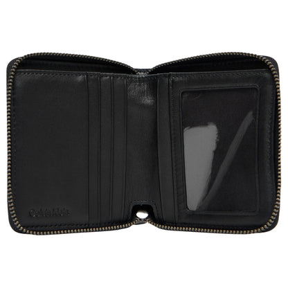 Portafoglio Calvin Klein Bold CK Zip Billfold NERO
