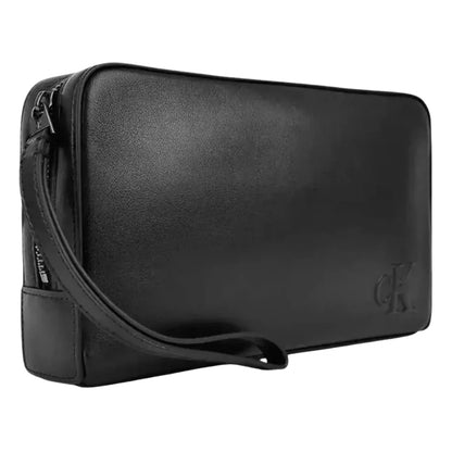 Pouchette Calvin Klein Bold CK Pouch w/ Handle NERO