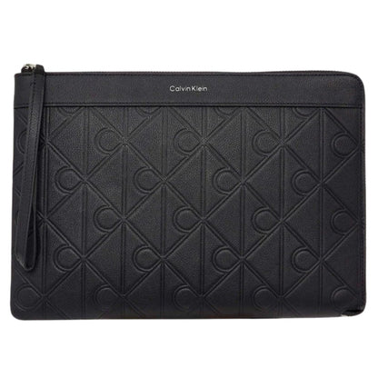 Portafoglio Calvin Klein XL Emblem AOP Emboss NERO