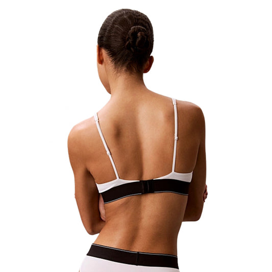 Top Calvin Klein Lightly Lined Triangle BIANCO