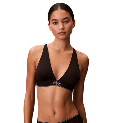 Top Calvin Klein Lightly Lined Triangle NERO