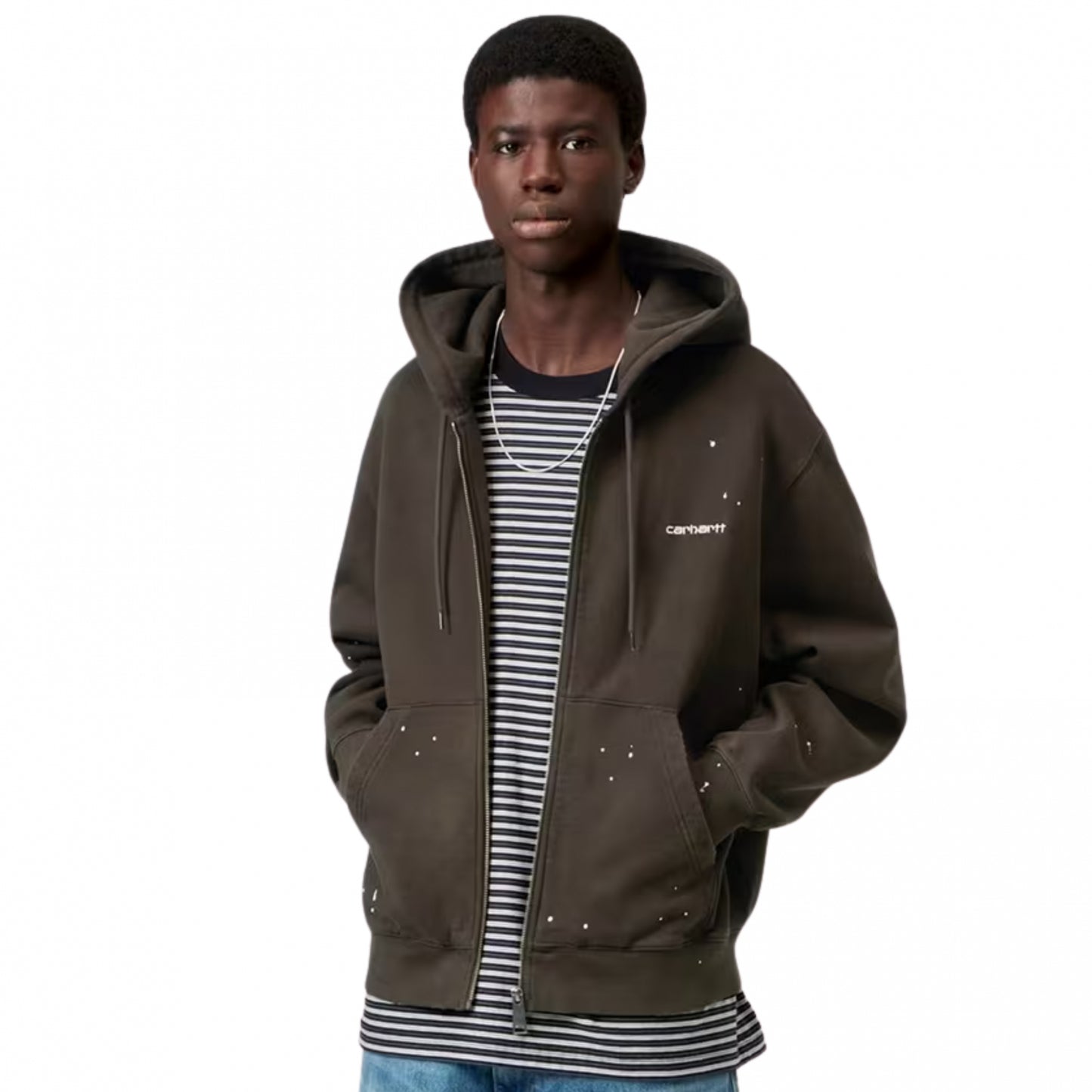 Giacca Carhartt WIP Hooded Painter Jacket MARRONE