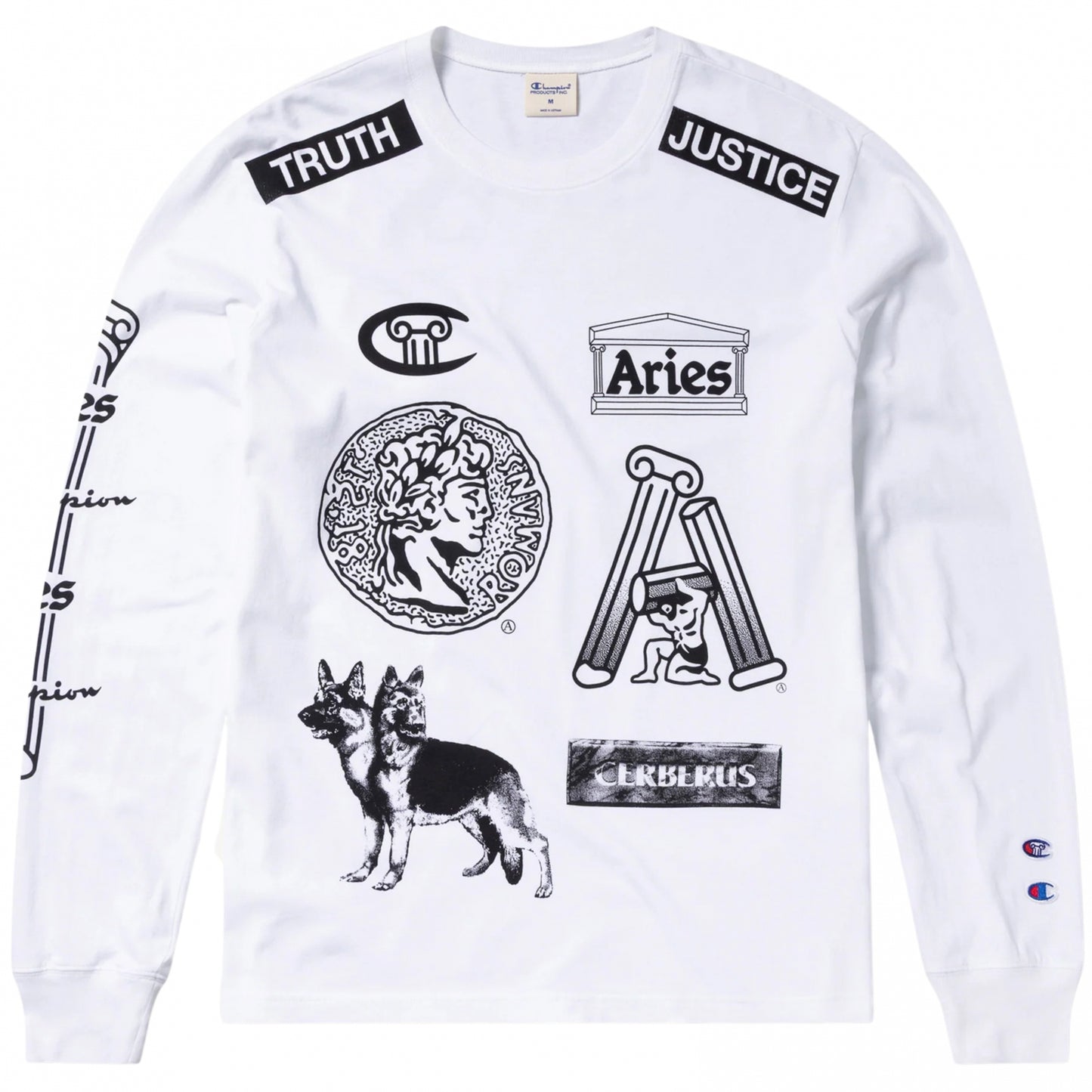 Maglietta Champion LS Tee BIANCO