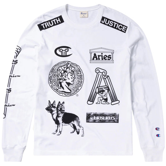 Maglietta Champion x Aries LS Tee