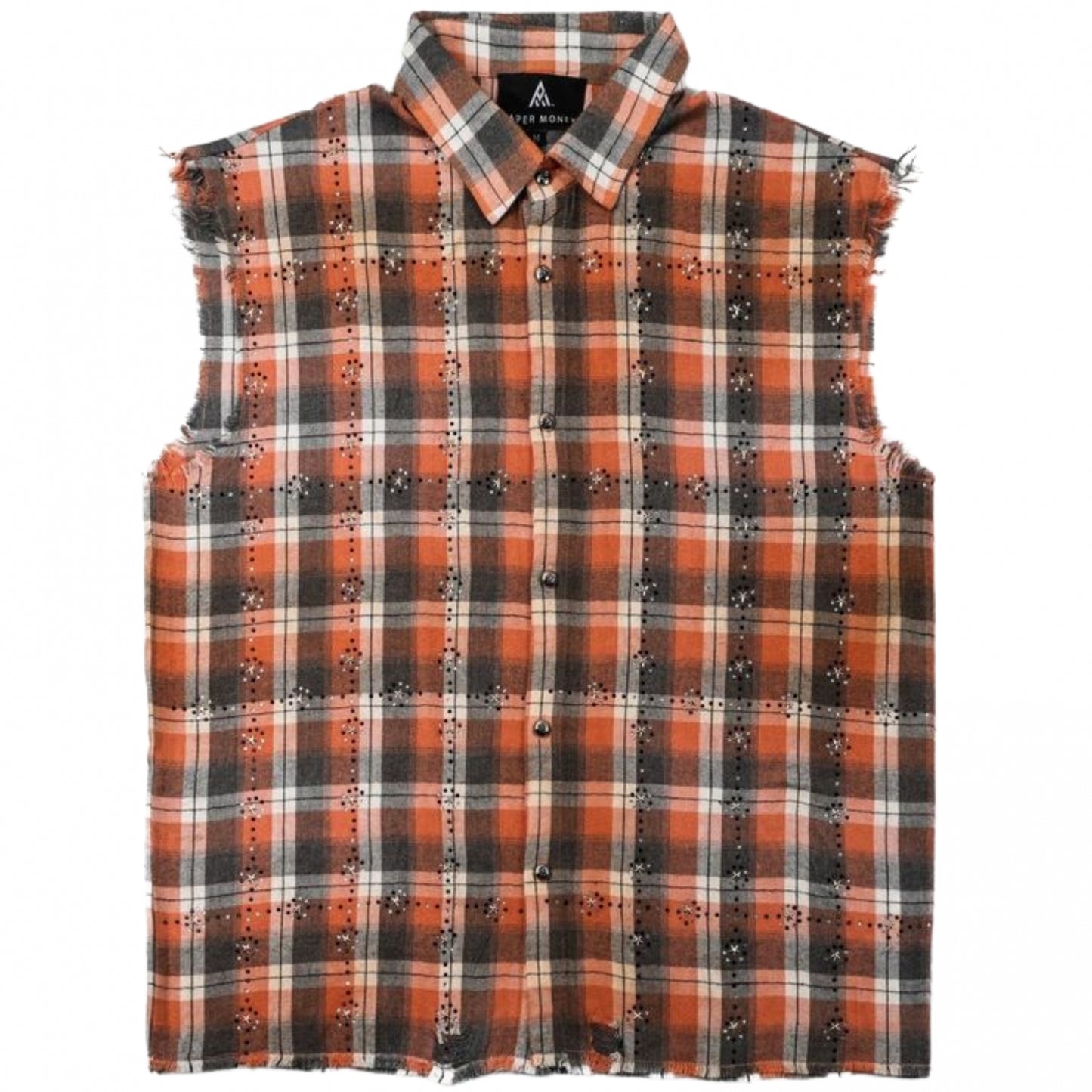 Smanicato Paper Money Rhinestone Flannel PESCA
