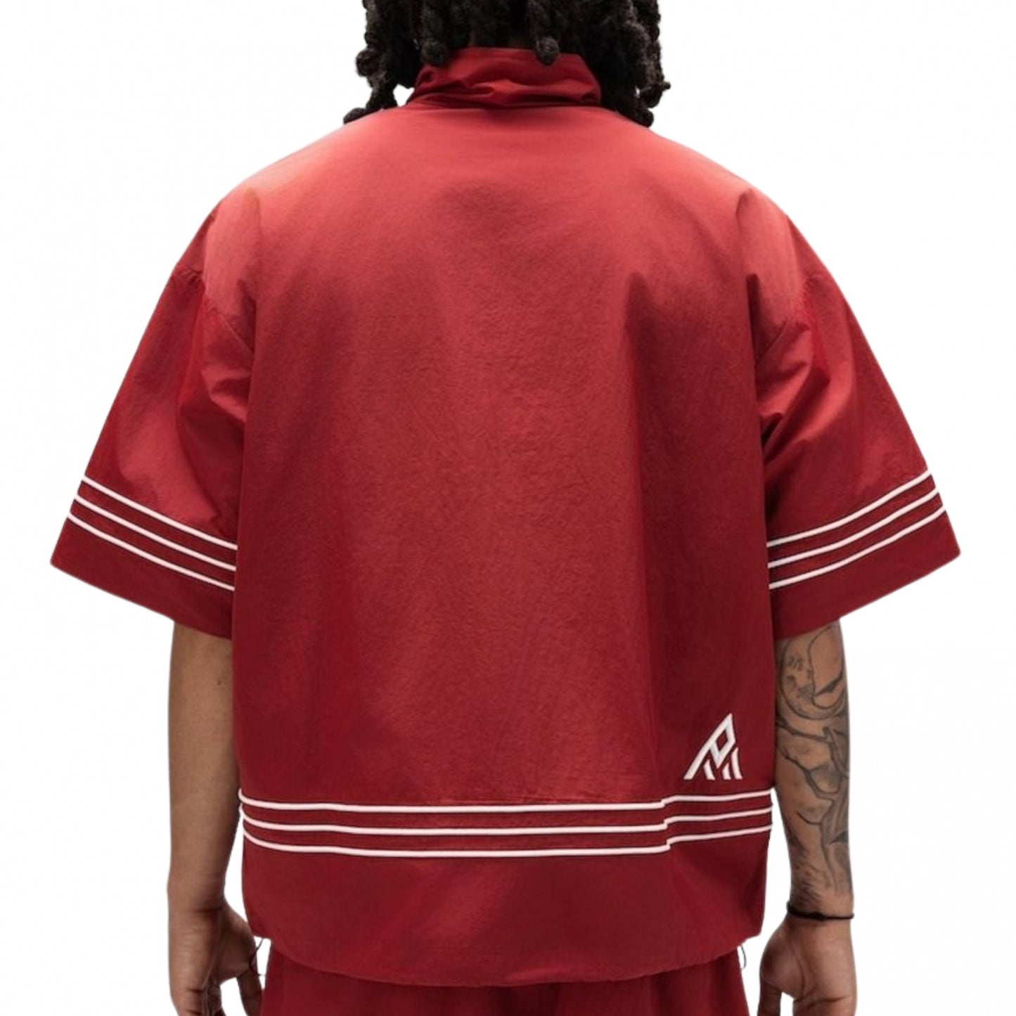 Camicia Paper Money Monaco Zip Top BORDEAUX