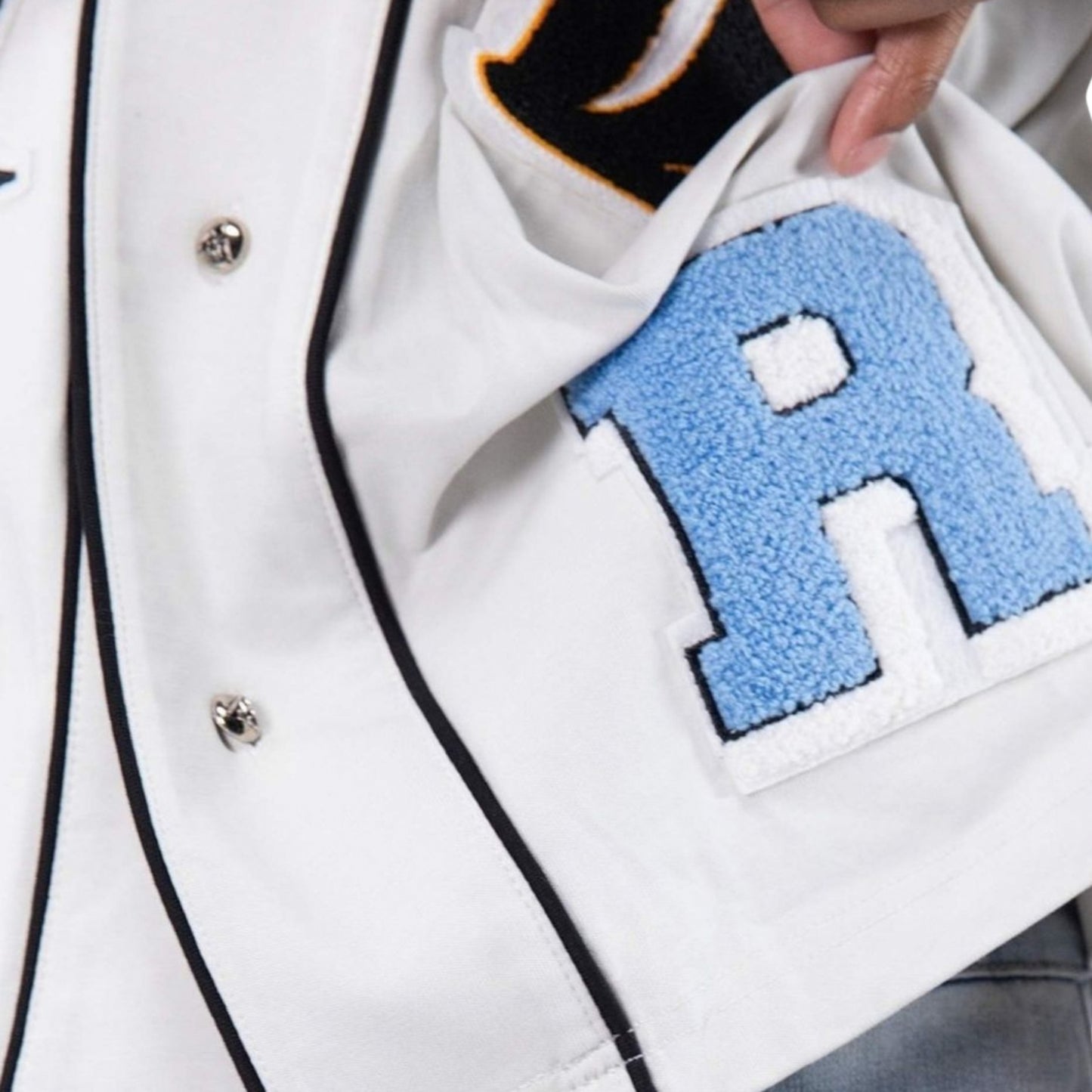 Camicia Paper Money Baseball Uniform BIANCO