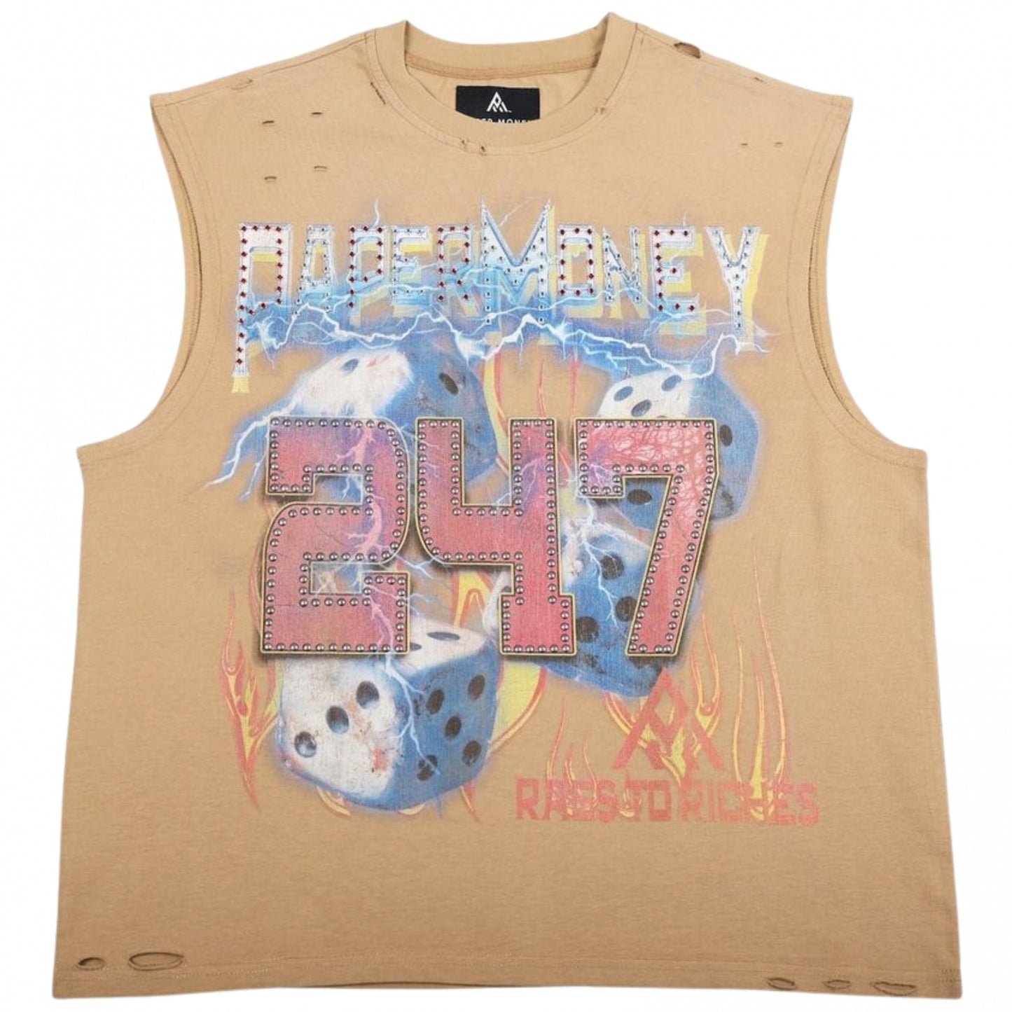 Canotta Paper Money Rolling Dice Graphic Cutoff Te KAKHI