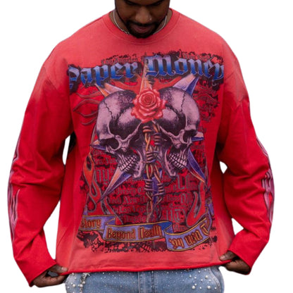 Maglietta Paper Money Twin Flames ROSSO