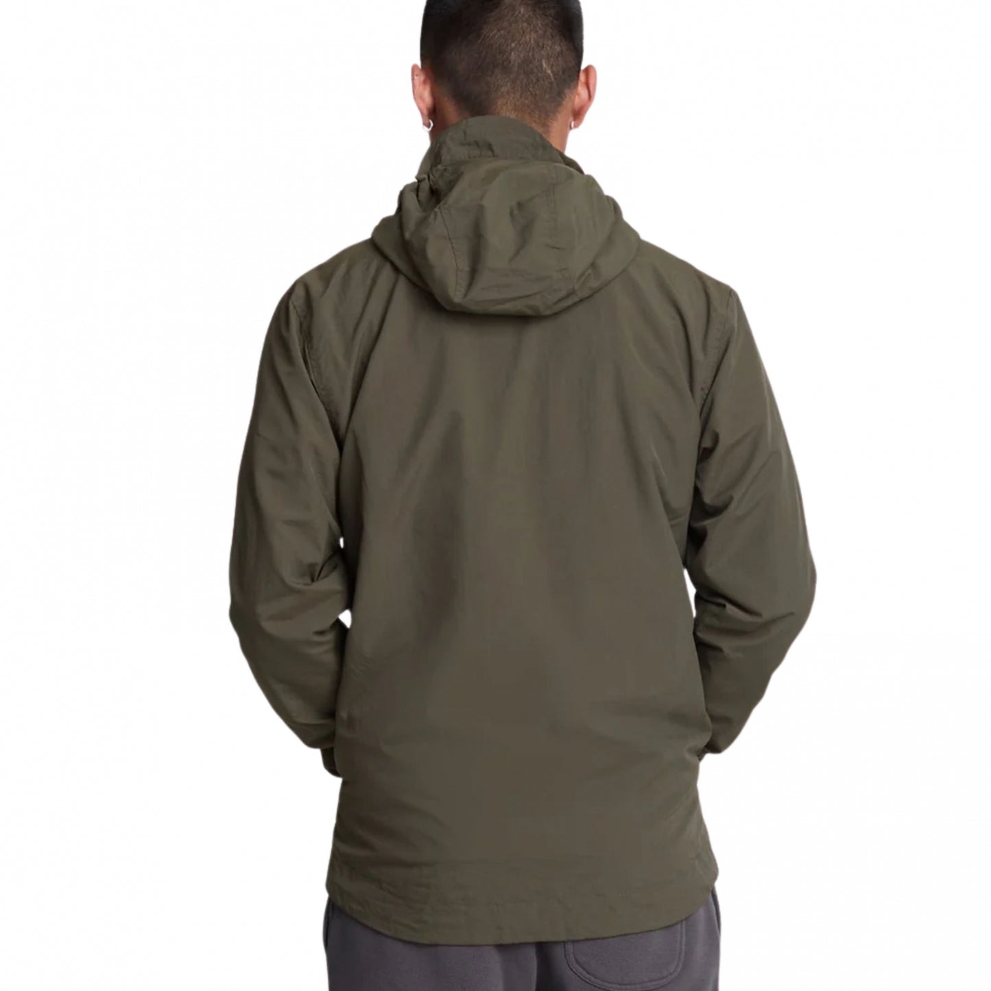 Giubbino Lyle & Scott Zip Through Hooded Jacket VERDE OLIVA
