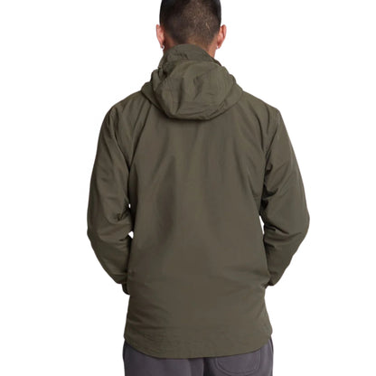 Giubbino Lyle & Scott Zip Through Hooded Jacket VERDE OLIVA