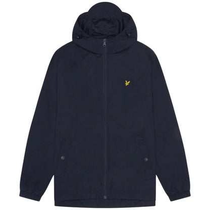 Giubbino Lyle & Scott Zip Through Hooded Jacket BLU NAVY