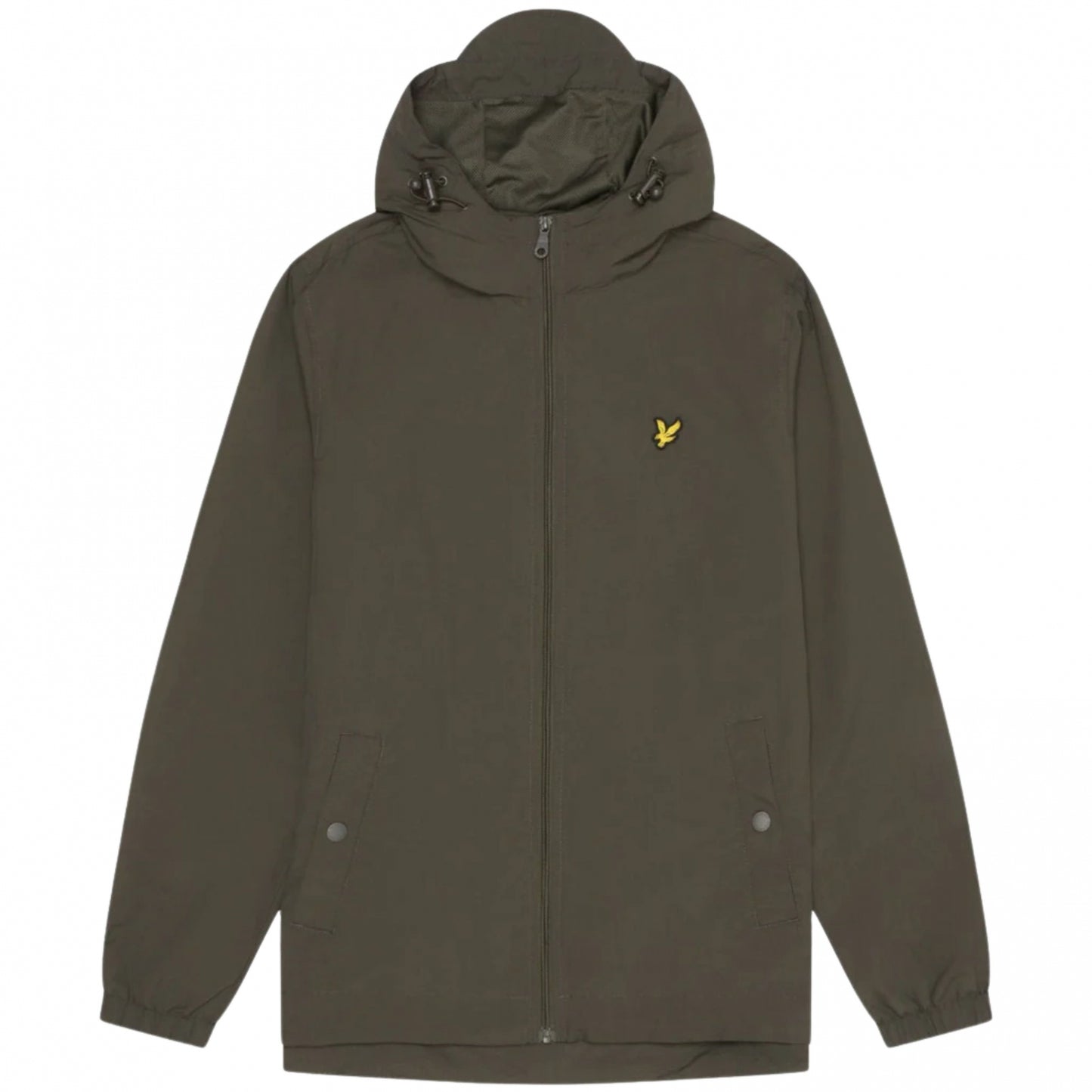 Giubbino Lyle & Scott Zip Through Hooded Jacket VERDE OLIVA