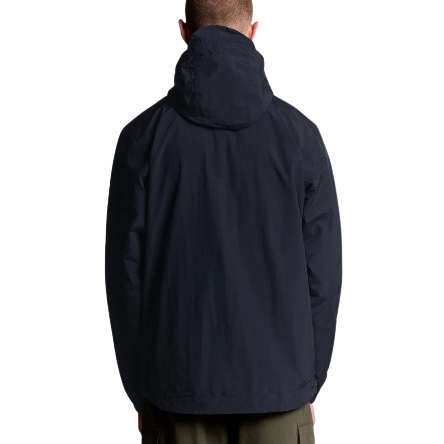 Giubbino Lyle & Scott Zip Through Hooded Jacket BLU NAVY
