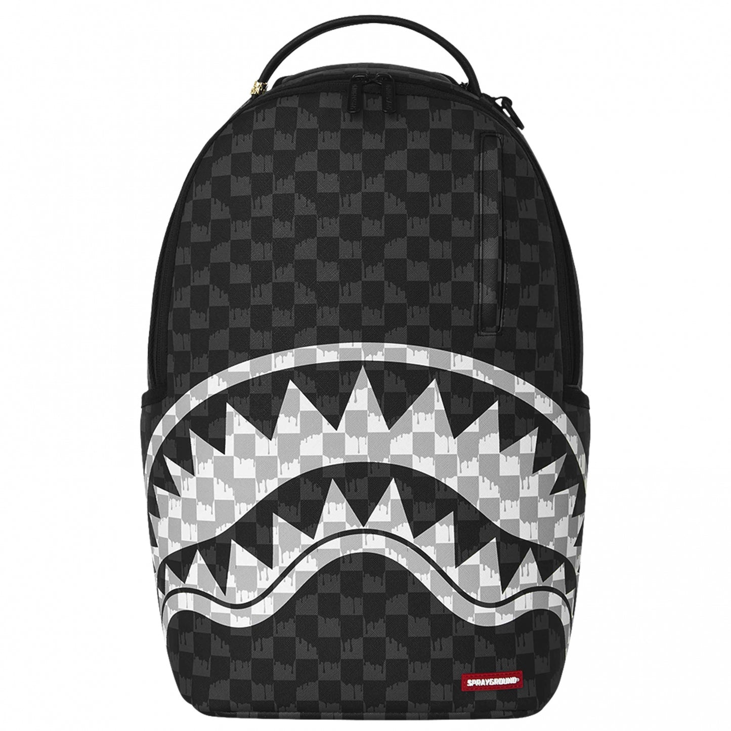 Zaino Sprayground Black and White Drip Check Shark UNICO