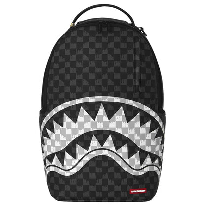 Zaino Sprayground Black and White Drip Check Shark UNICO