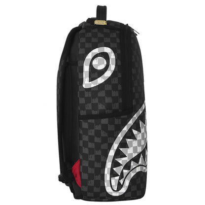 Zaino Sprayground Black and White Drip Check Shark UNICO