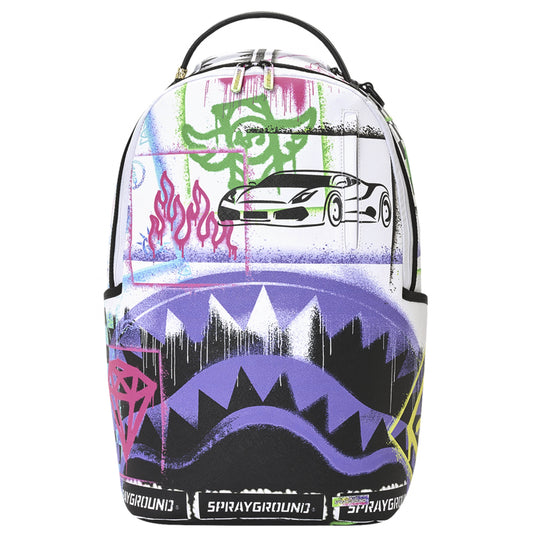 Zaino Sprayground Stencil Shark Attack Black And UNICO