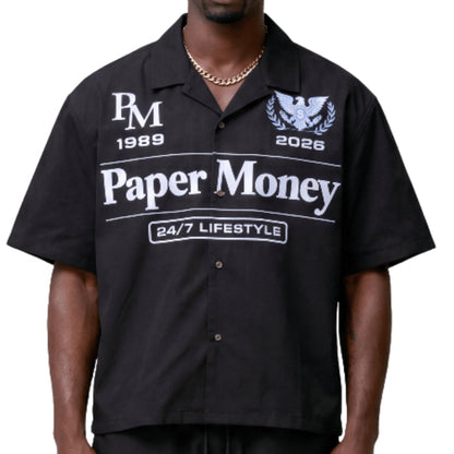 Camicia Paper Money Grand Prix Shirt NERO