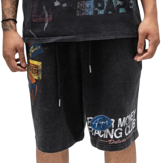 Pantaloncino Paper Money Racing Club Shorts NERO