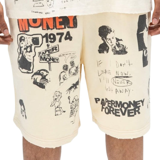 Pantaloncino Paper Money Forever Short CREMA