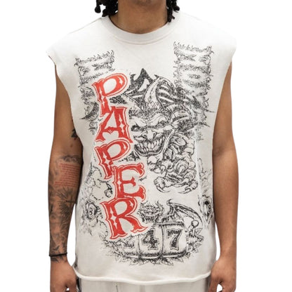 Canotta Paper Money Venom Sleeveless BIANCO