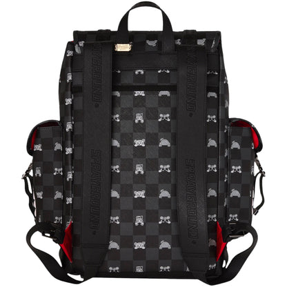 Zaino Sprayground Peeking Character Check Monte Ca UNICO