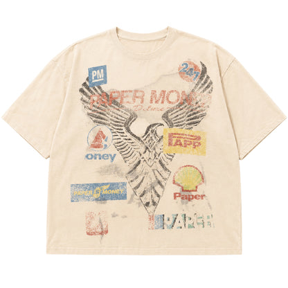 Maglietta Paper Money Racing Club Tee CREMA