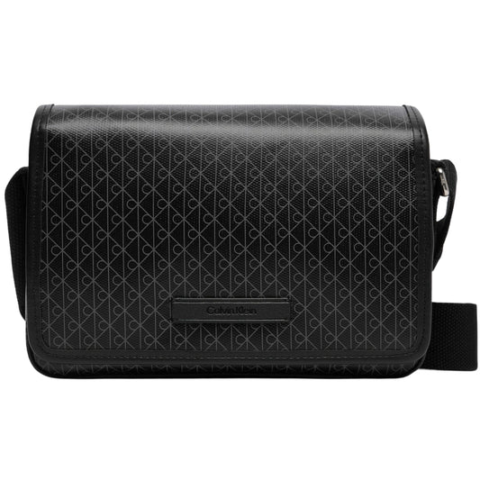 Marsupio Calvin Klein Emblem AOP Coated Small NERO