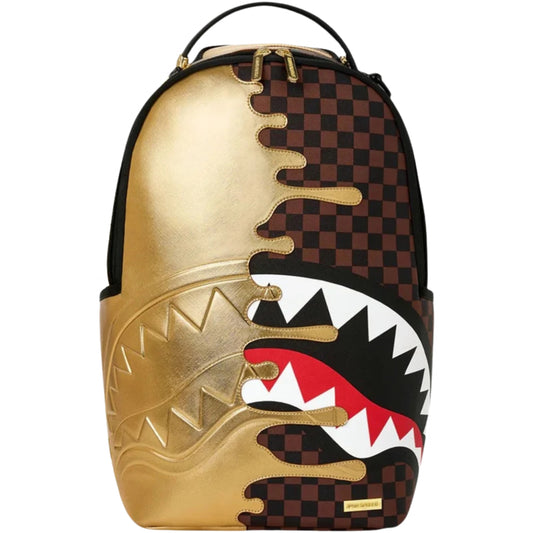 Zaino Sprayground Sharks In Paris Gold Drip Backpa UNICO