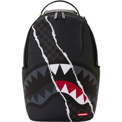 Zaino Sprayground Center Rip Revealing Gray Check UNICO