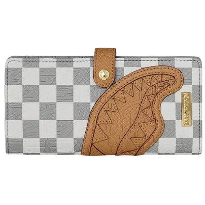 Portafoglio Sprayground Embossed Cream Check Singl UNICO