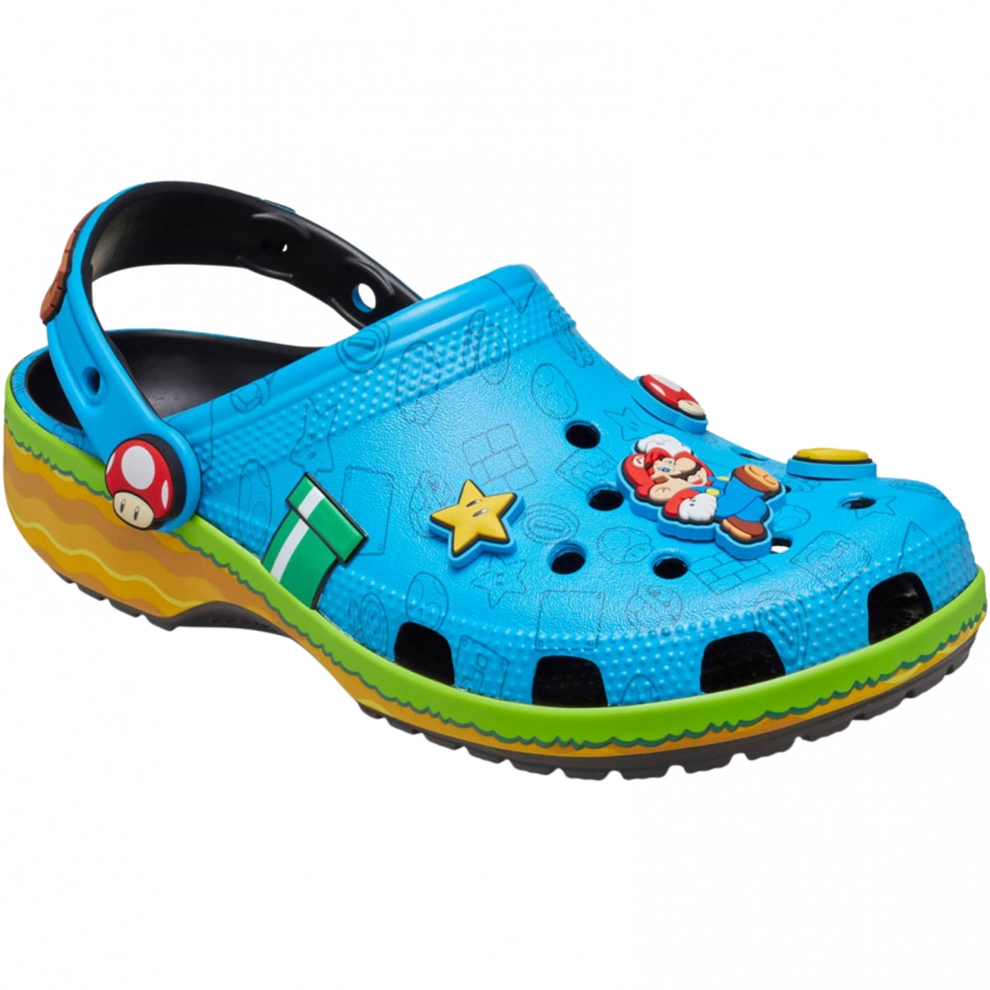 Ciabatta Crocs Super Mario Core Classic Clog MULTICOLOR