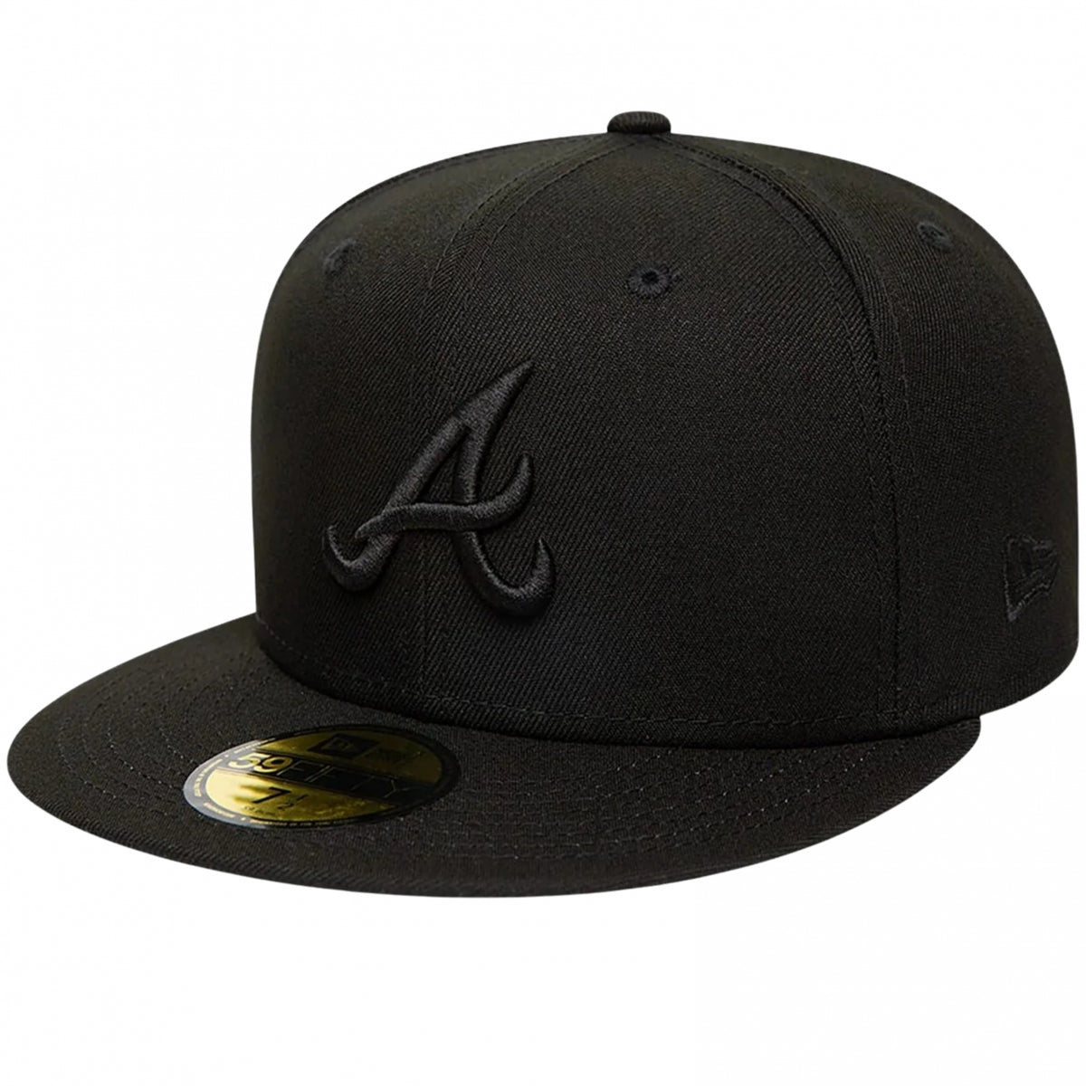 Cappello New Era 59Fifty MLB Black on Black ATLBRA NERO