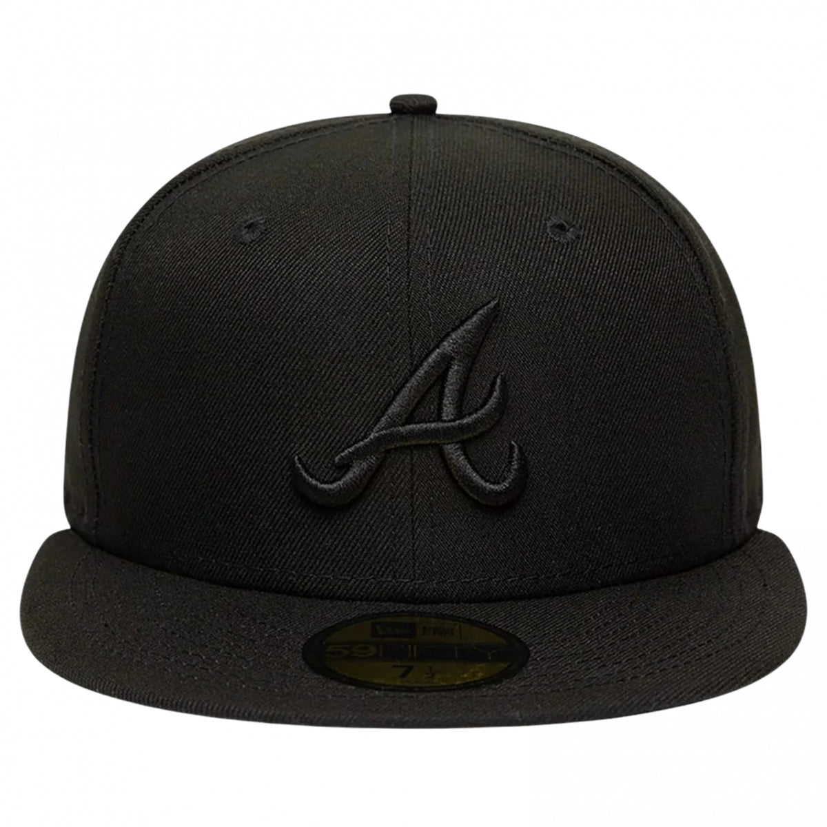 Cappello New Era 59Fifty MLB Black on Black ATLBRA NERO