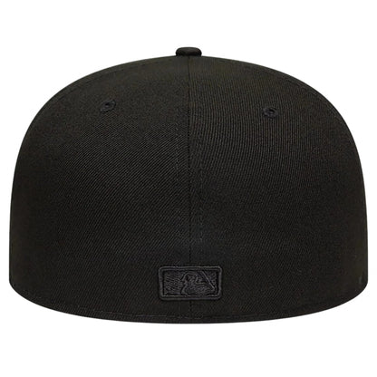 Cappello New Era 59Fifty MLB Black on Black ATLBRA NERO