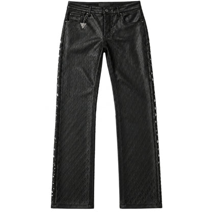 Pantalone Valabasas Mesh Leather Pant NERO