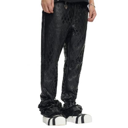 Pantalone Valabasas Mesh Leather Pant NERO