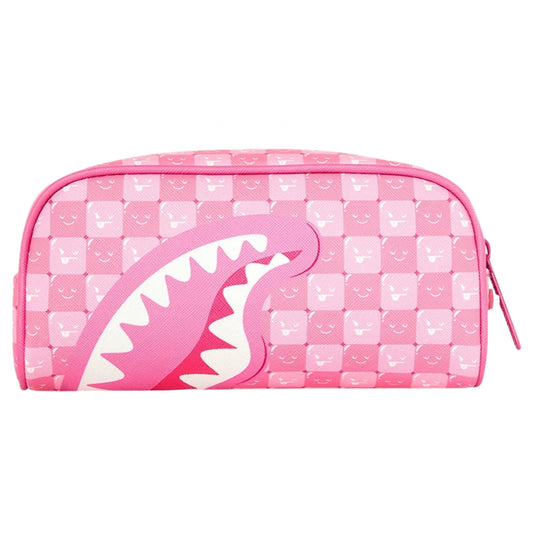 Astuccio Sprayground Pink New Check Face Pouch UNICO