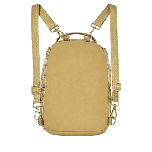 Zainetto Sprayground 2 Tone Gold Trinity Mini Back UNICO