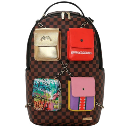 Zaino Sprayground Hanging Pockets Mix Up Backpack UNICO